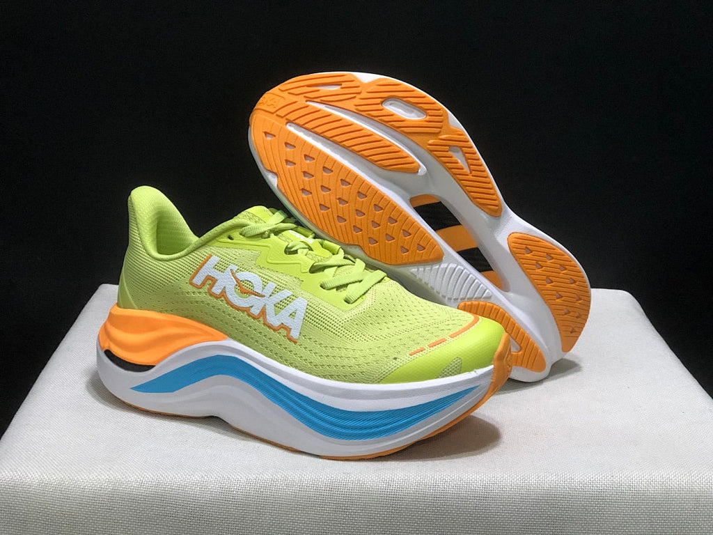 Lime Green HOKA Skyward X Running Shoes - product image from the listing.