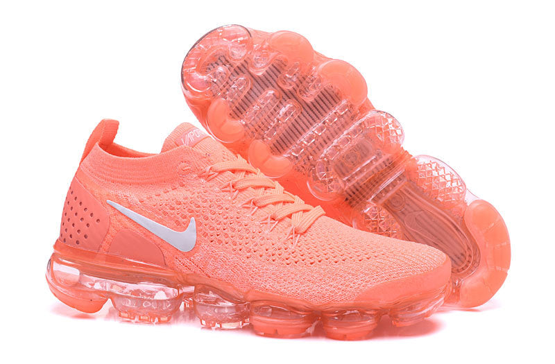 Nike Air VaporMax Flyknit 2 Sneakers in Orange 942843-800 - product image from the listing.