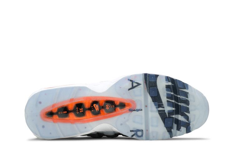 Nike Air Max 95 Kim Jones in Black Total Orange - product image from the listing.