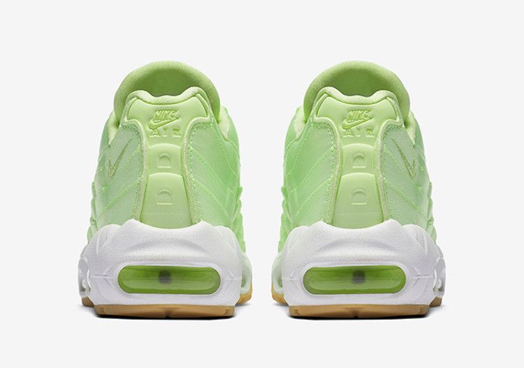 Women's Nike Air Max 95 Satin Lime - product image from the listing.