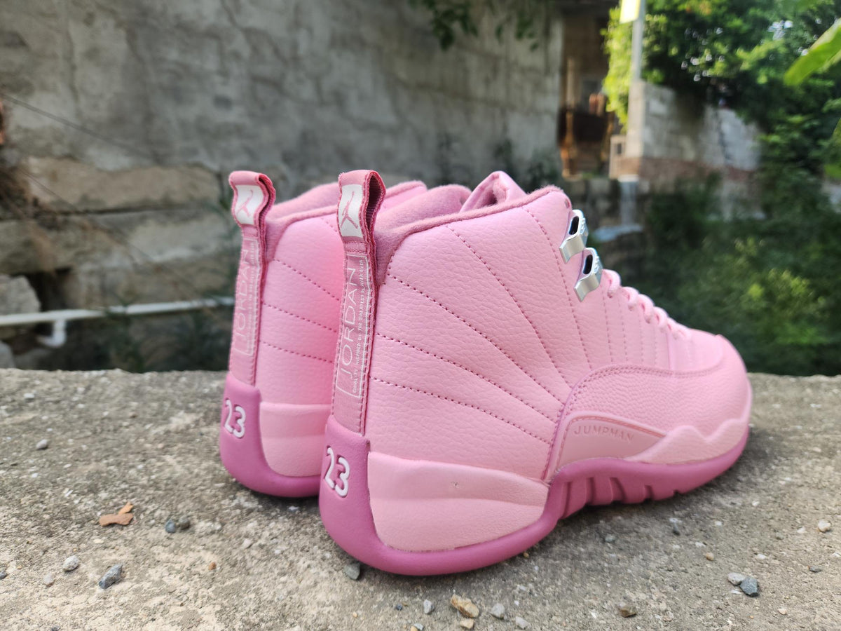 Air Jordan 12 Retro 'Valentine's Day' in Pink White Vivid Pink - product image from the listing.