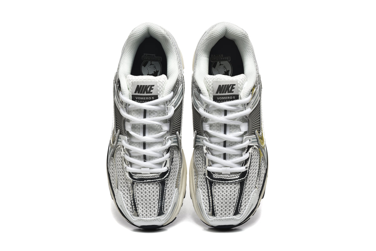 Nike Vomero 5 Sneakers in Silver and White - product image from the listing.