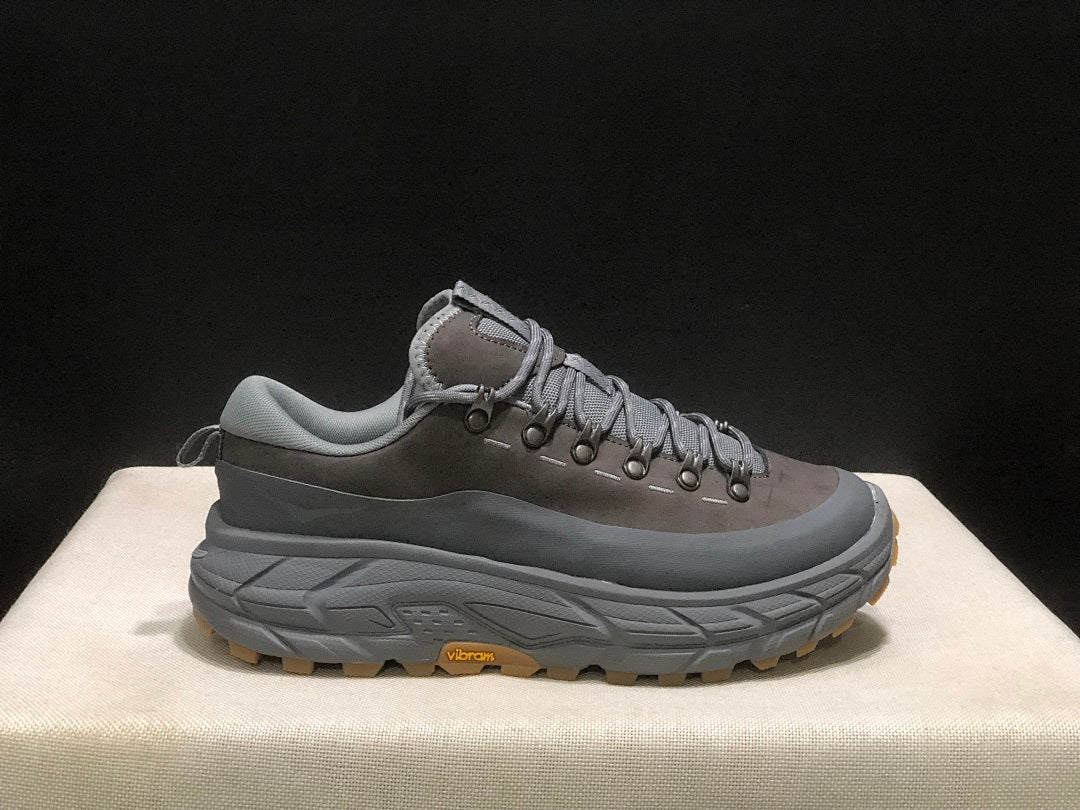 Gray HOKA Tor Summit Trail Sneakers - product image from the listing.