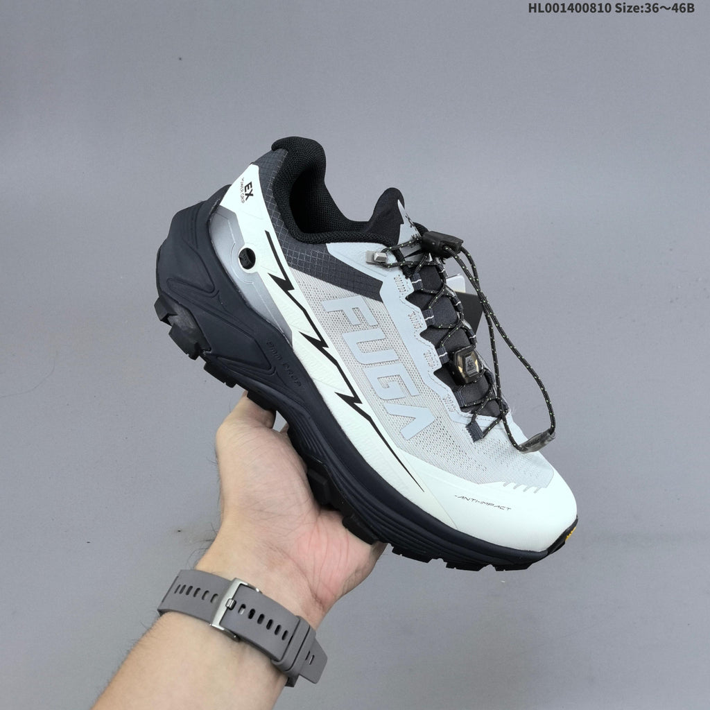 Kailas FUGA EX3 Trail Running Shoes, in Gray and White - product image from the listing.
