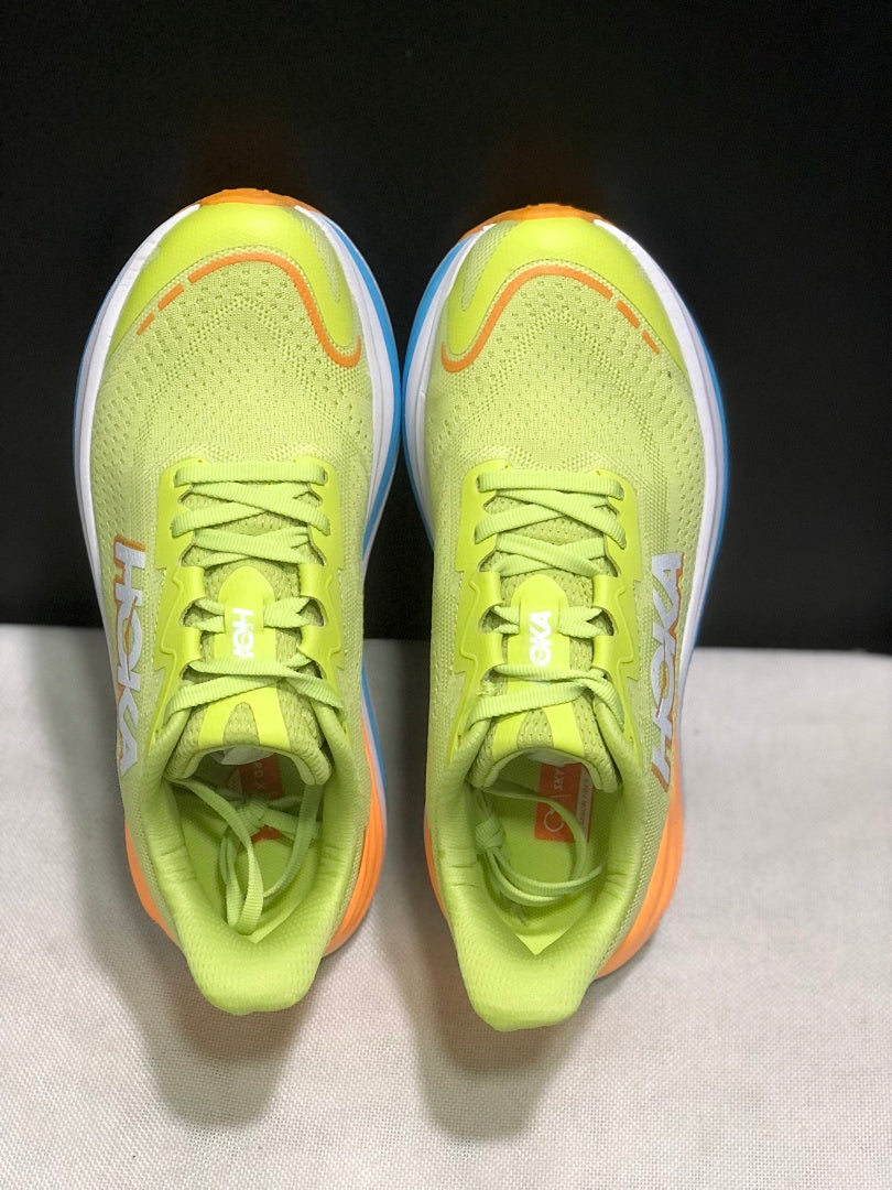 Lime Green HOKA Skyward X Running Shoes - product image from the listing.