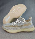 adidas Yeezy Boost 350 V2 Knit Sneakers, in Gray and Cream - product image from the listing.