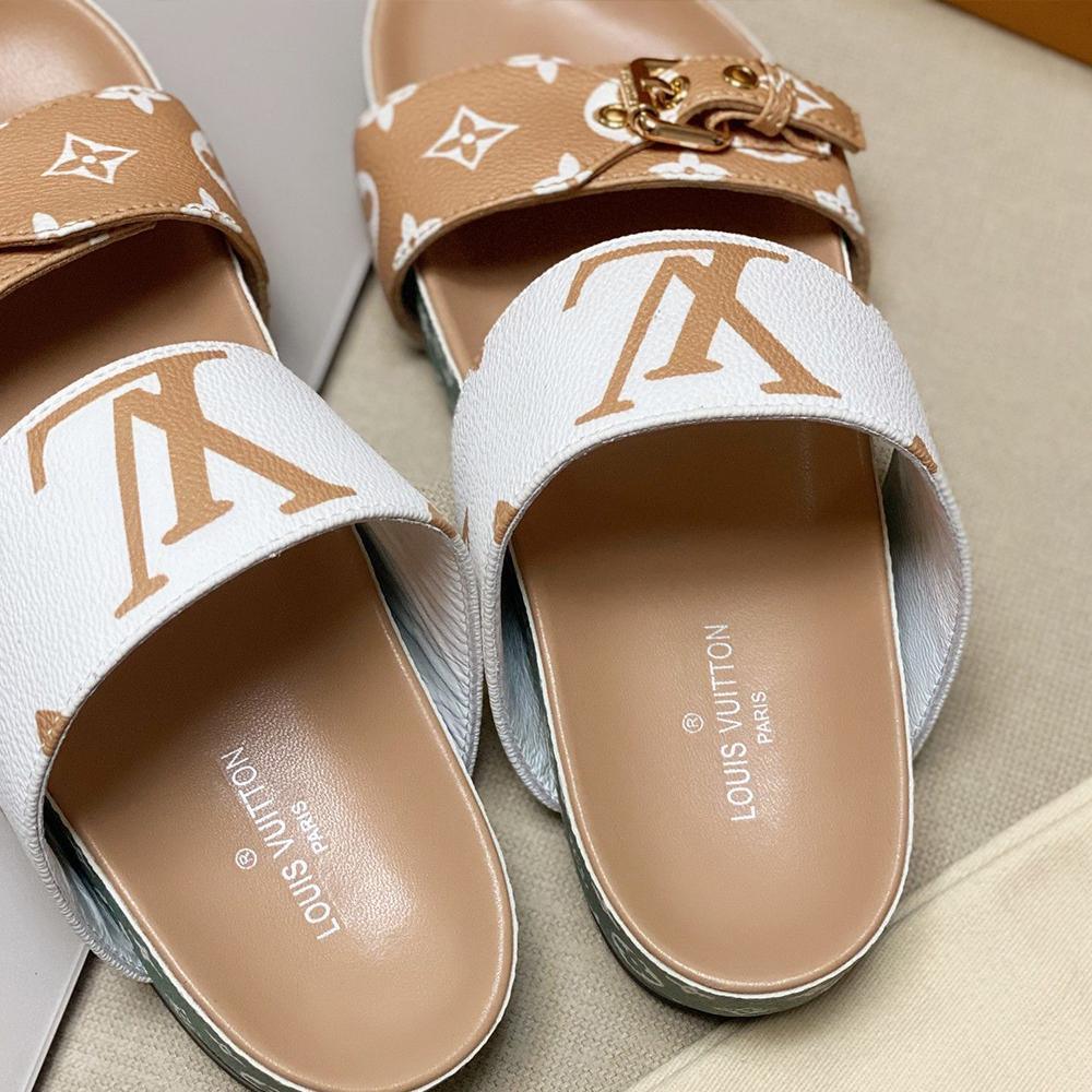 Bom dia Mule Slides Sandals by Louis Vuitton - product image from the listing.