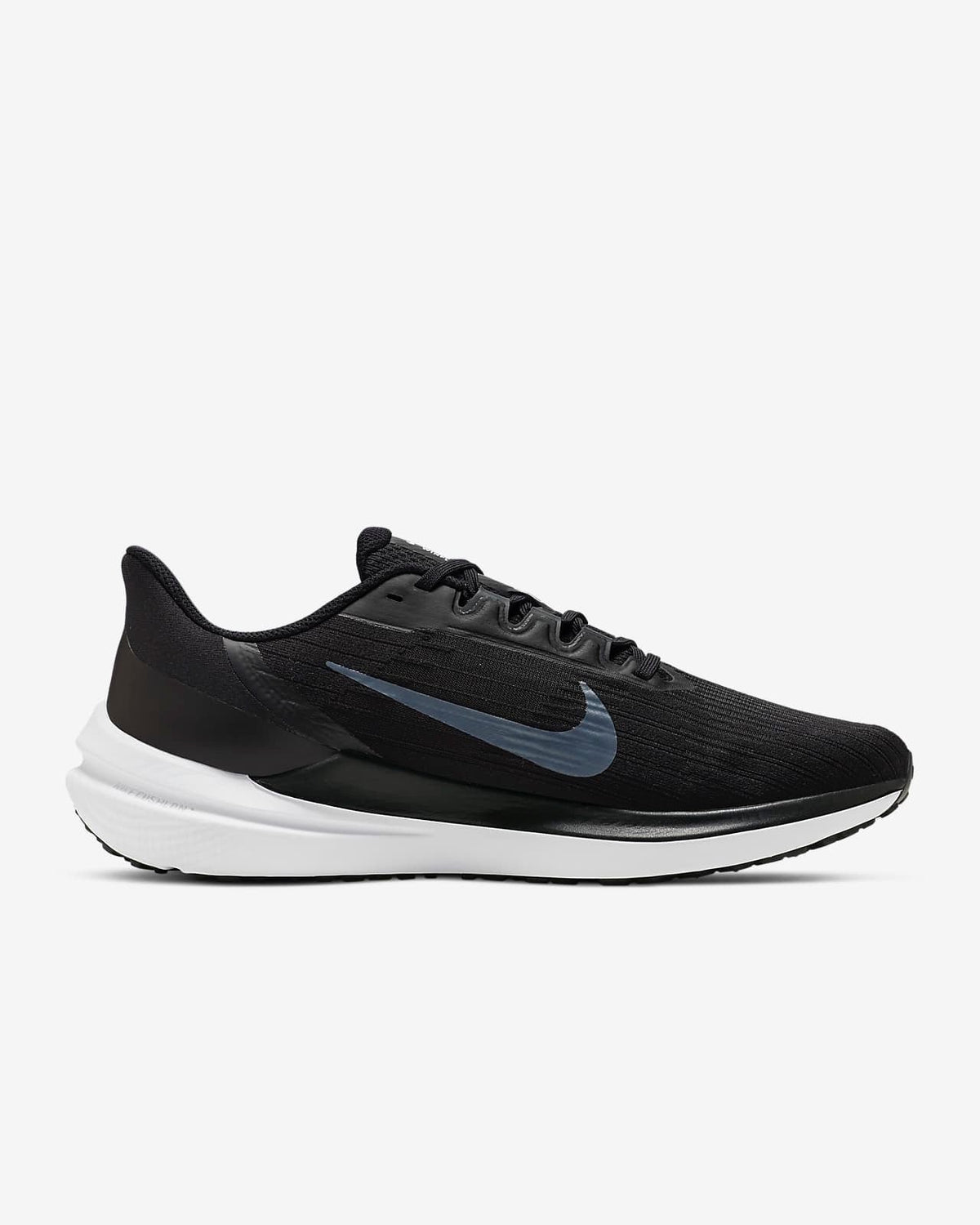 Nike Air Winflo 9 Running Shoes in Black DD6203-001 - product image from the listing.