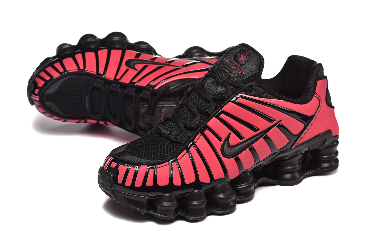 Black and Pink Nike Shox TL Sneakers - product image from the listing.
