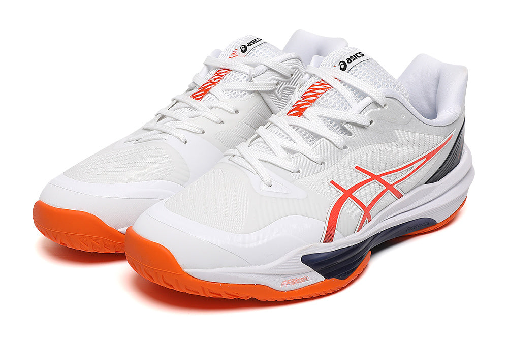 ASICS GEL-RESOLUTION X White Orange Tennis Footwear - product image from the listing.