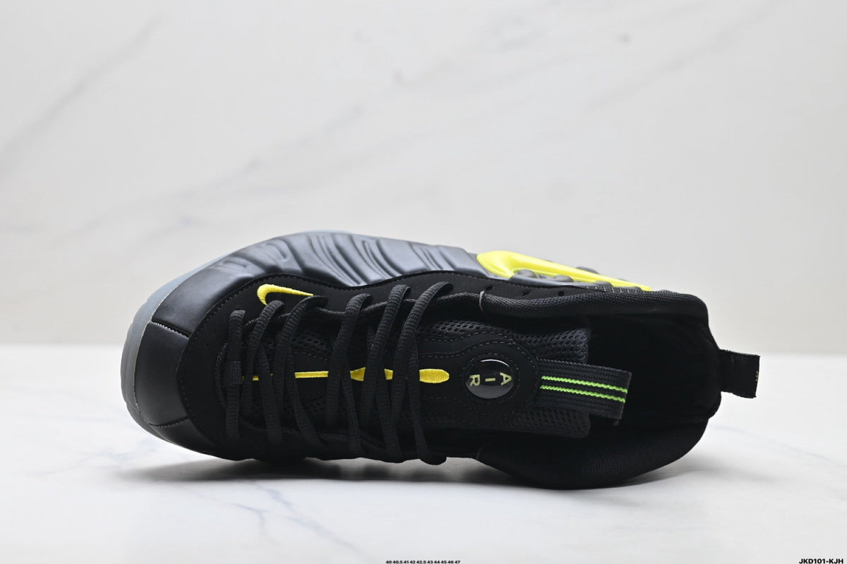 Nike Air Foamposite One Black Neon Sneakers in Yellow - product image from the listing.