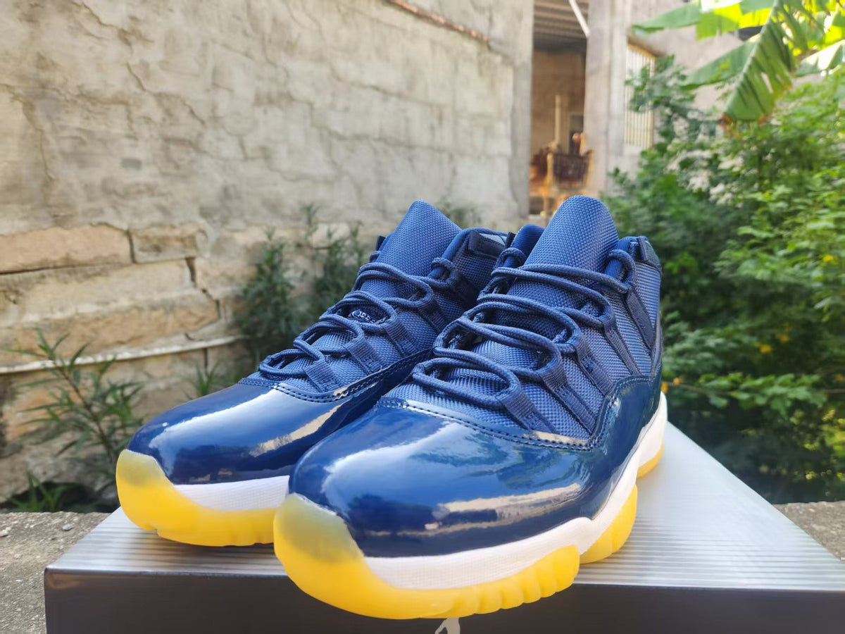 "Deep Navy Yellow" Air Jordan 11 Retro - product image from the listing.