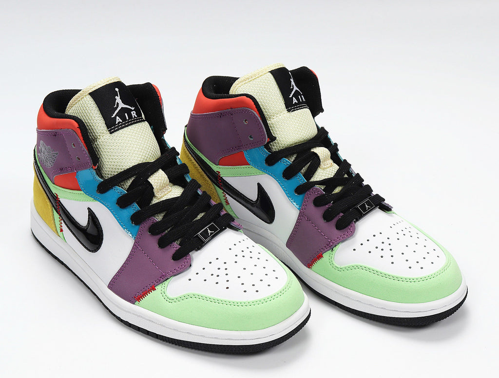 Air Jordan 1 High Sneakers in Multicolor CW1140-100 - product image from the listing.