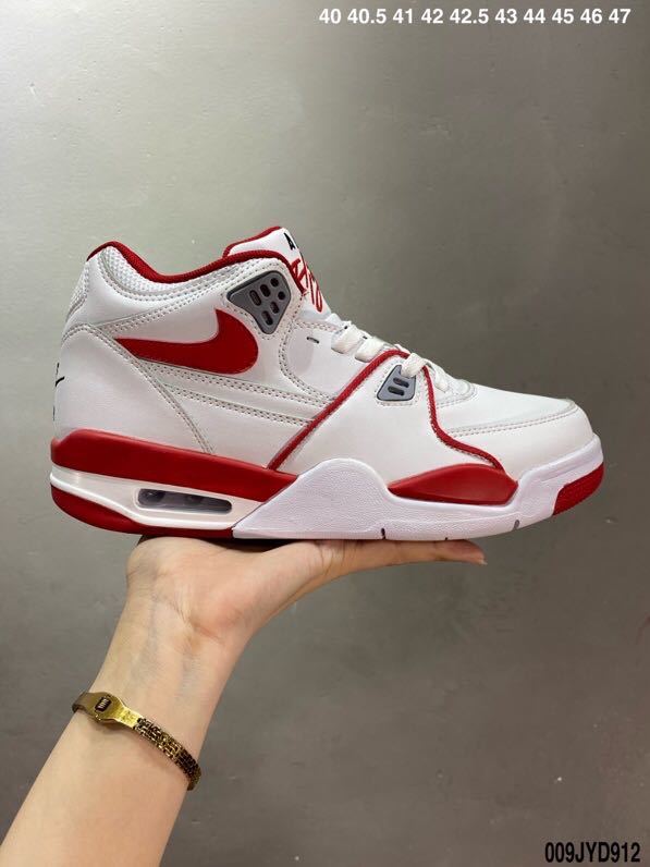 Nike Air Flight 89 Sneakers in White Red - product image from the listing.