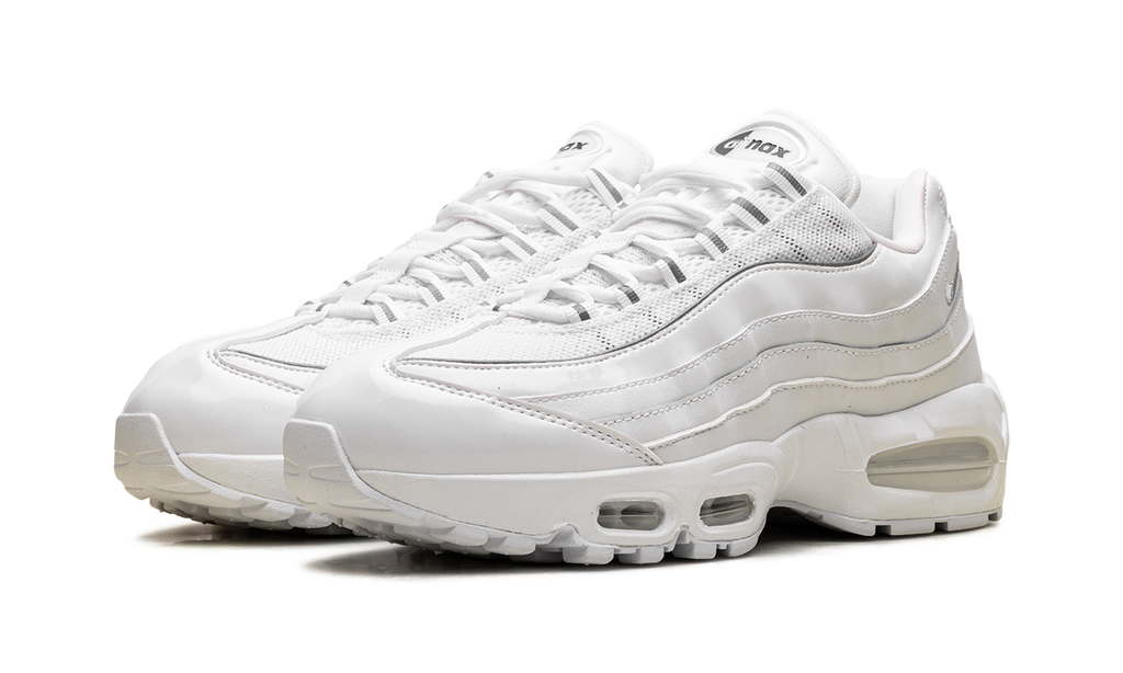Women's Nike Air Max 95 "White Patent" IB6397 100 - product image from the listing.