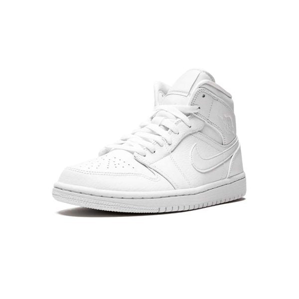 "Triple White" Air Jordan 1 Mid - product image from the listing.