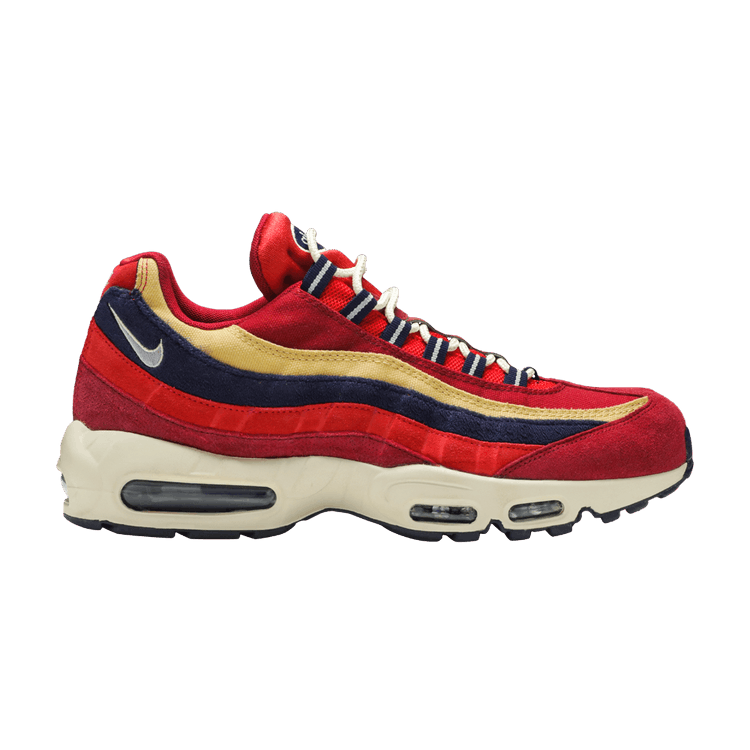 Nike Air Max 95 Red Crush Wheat in Gold - product image from the listing.