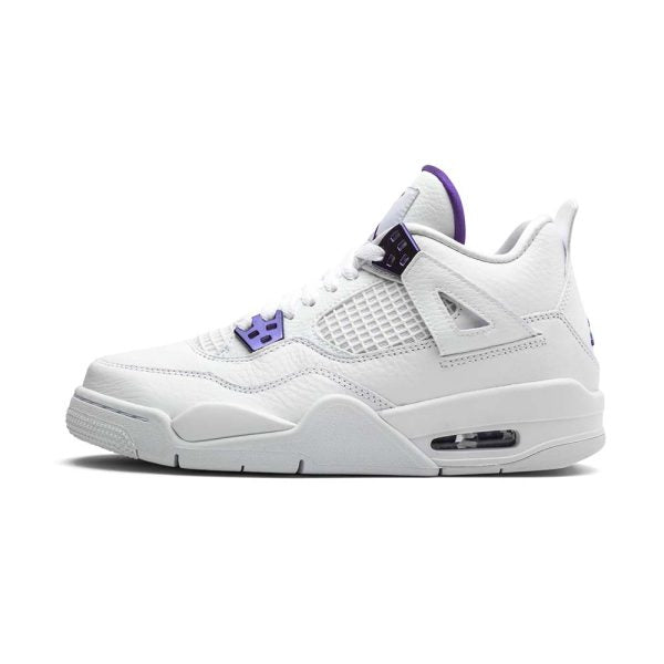 Air Jordan 4 Retro GS "Metallic Pack - Purple" - product image from the listing.