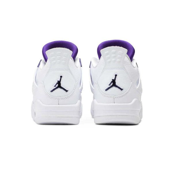 Air Jordan 4 Retro GS "Metallic Pack - Purple" - product image from the listing.