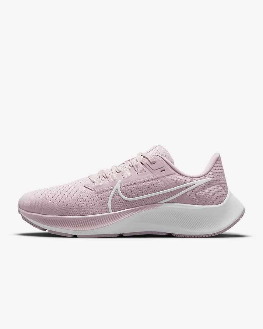 Nike Air Zoom Pegasus 38 Running Shoes in Pink CW7358-601 - product image from the listing.