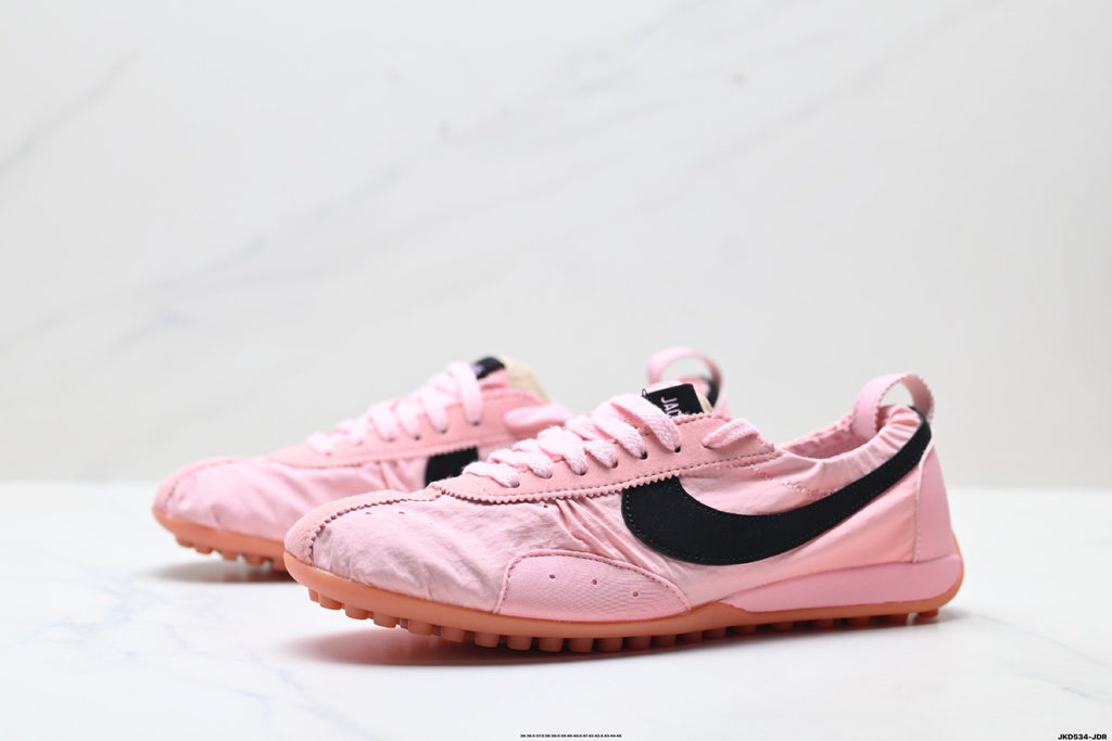 Pink and Black Nike Jacquemus Low-Profile Sneakers - product image from the listing.