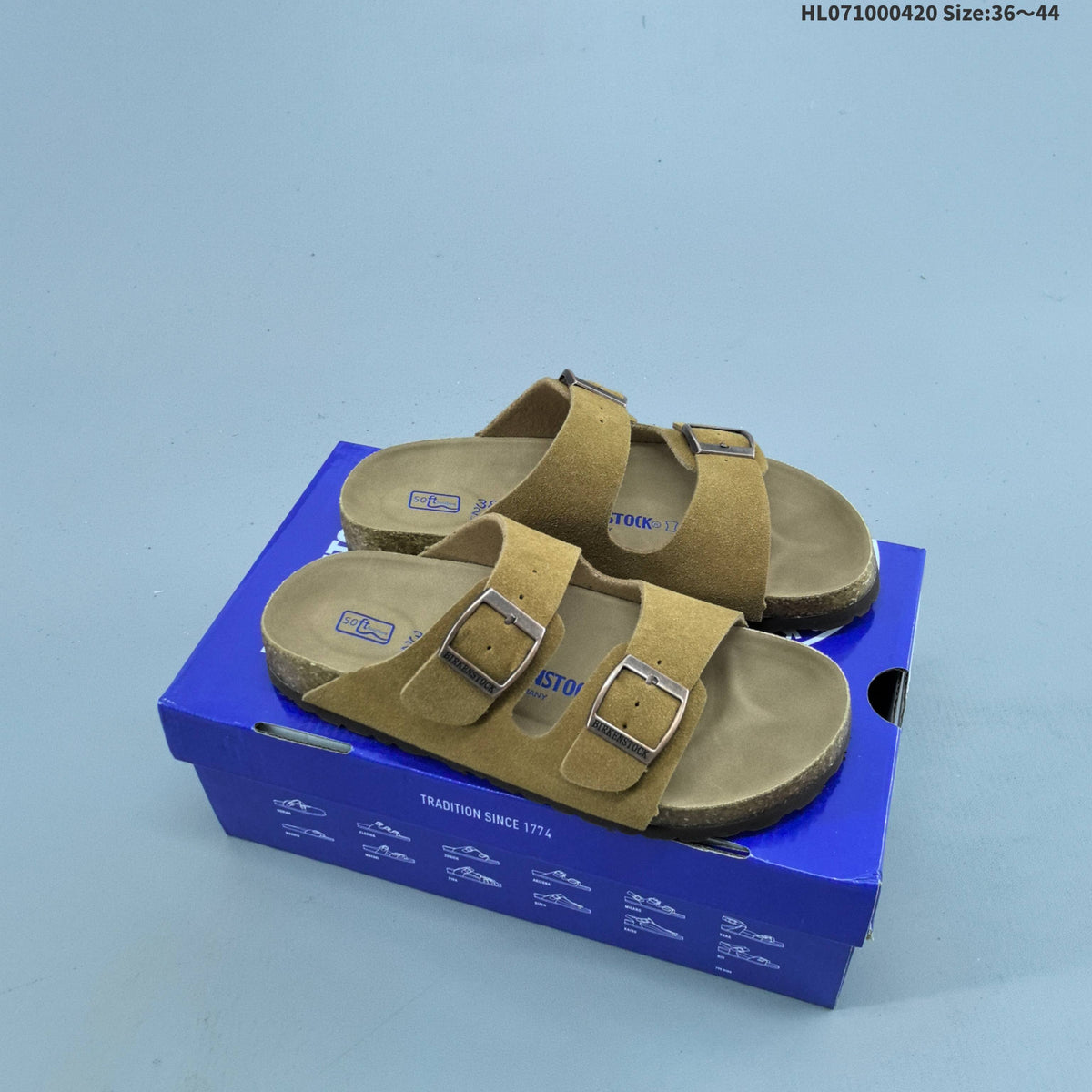 Black Suede Birkenstock Zurich Two-Strap Sandals - product image from the listing.