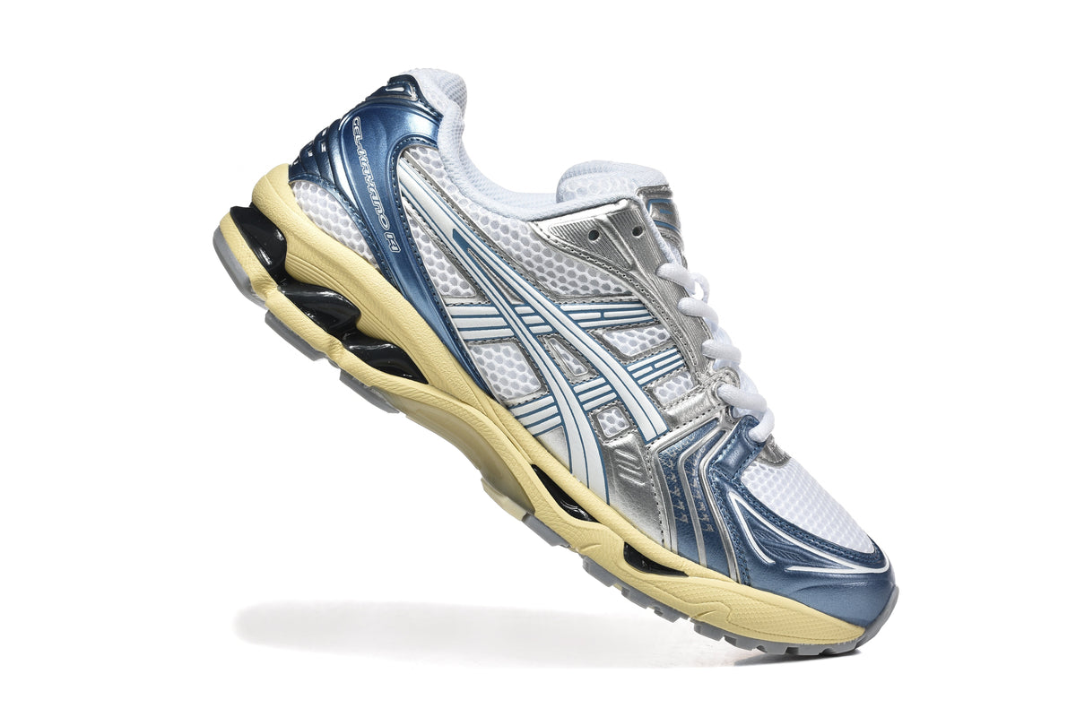 ASICS Gel-Kayano 14 Sneakers in Blue, in Silver and White - product image from the listing.