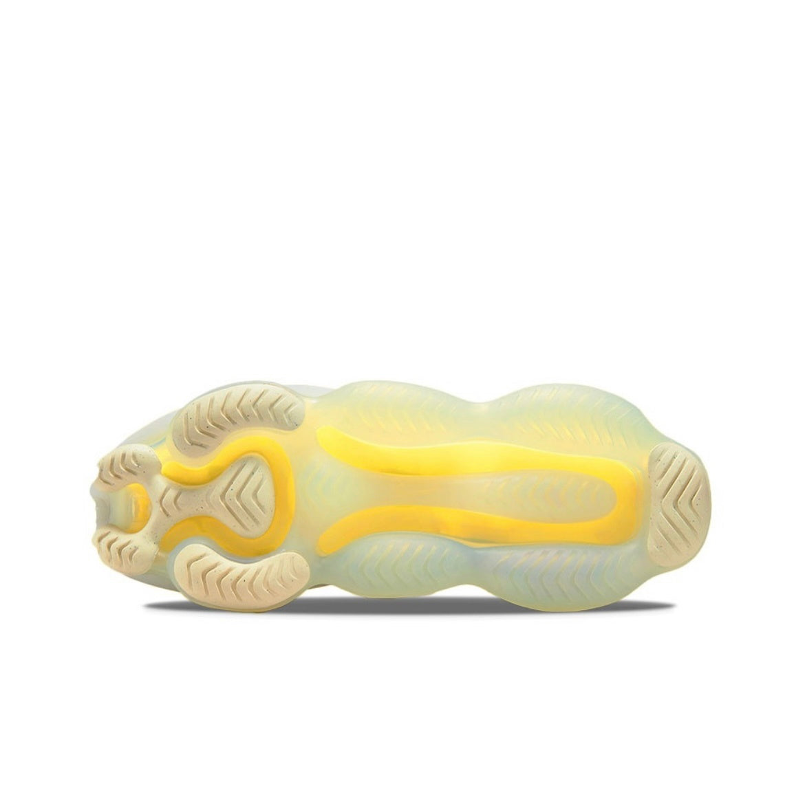 Cream and Yellow Nike Air Max Scorpion Sneakers DJ4701-001 - product image from the listing.