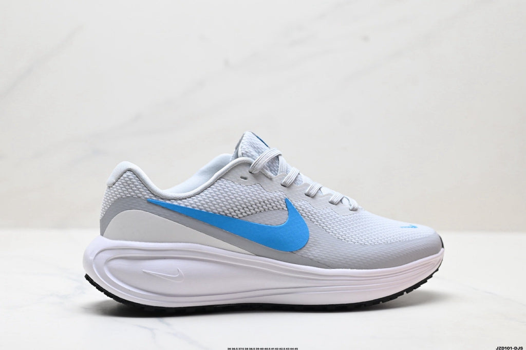Nike Revolution 8 Running Shoes, in White and Blue - product image from the listing.