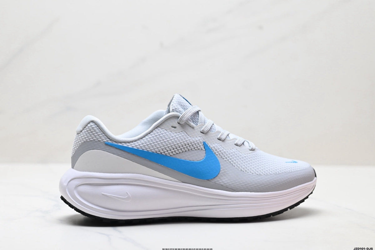 Nike Revolution 8 Running Shoes, in White and Blue - product image from the listing.