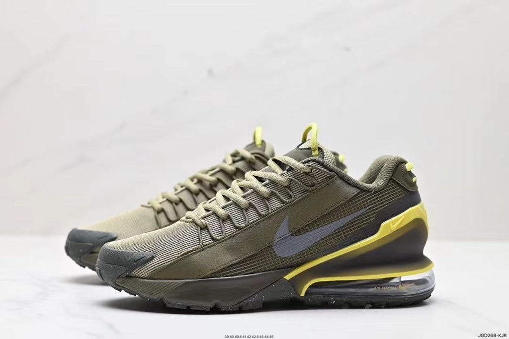 Nike Air Max 270 Trek Sneakers in Olive Grey Volt - product image from the listing.