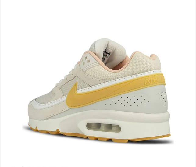 Beige and Yellow Nike Air Max 1 Sneakers - product image from the listing.