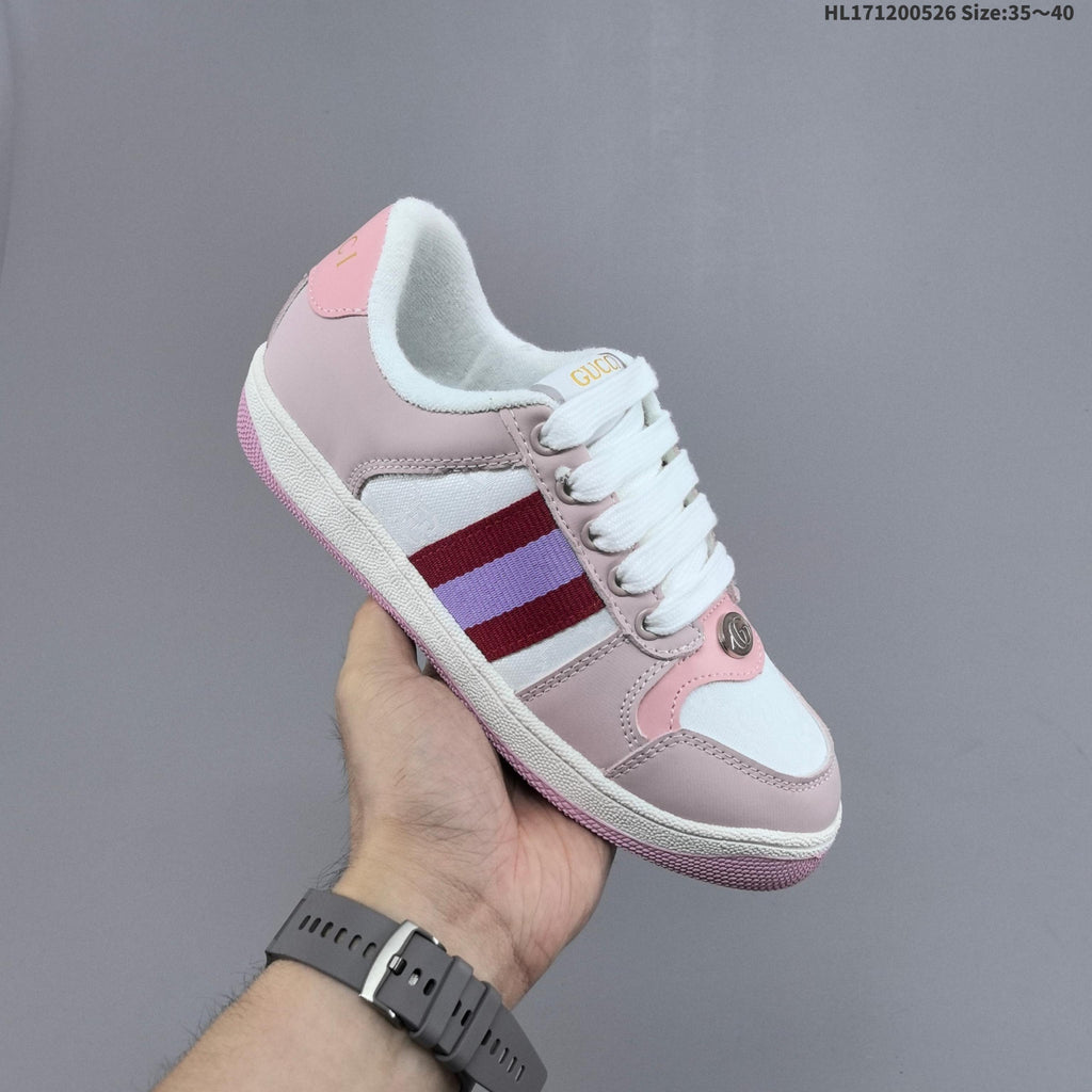 Gucci Screener Distressed Low-Cut Sneakers - product image from the listing.