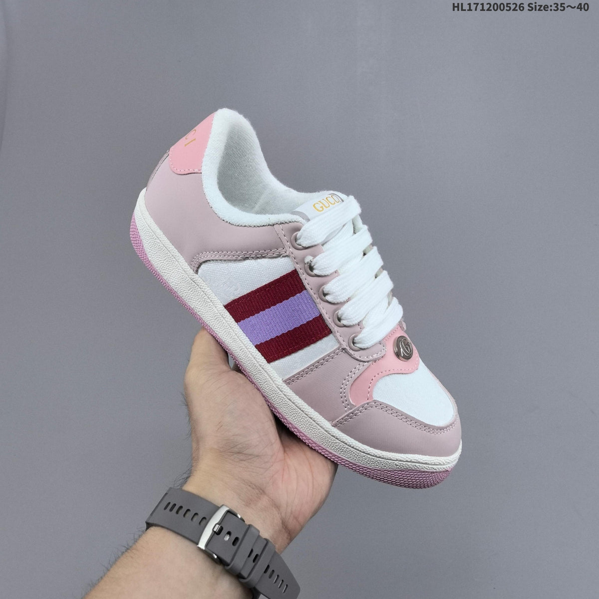 Gucci Screener Distressed Low-Cut Sneakers - product image from the listing.