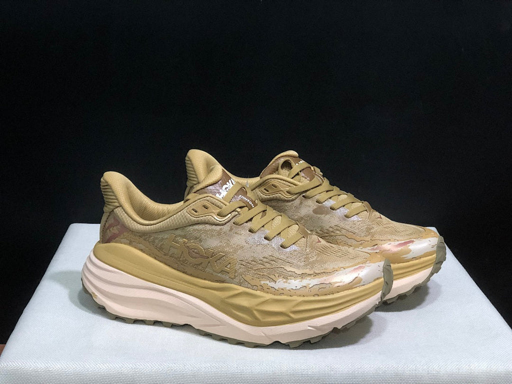 HOKA Stinson 7 Trail Shoes for Running, Sand Camo - product image from the listing.
