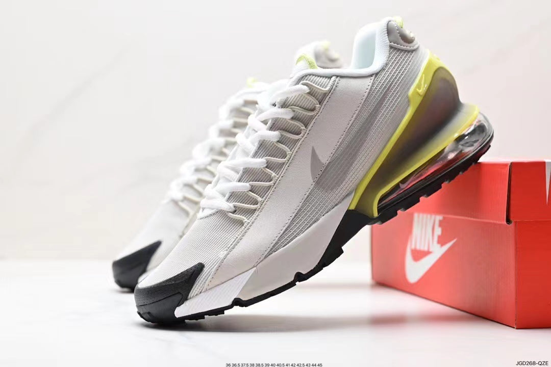 White and Volt Nike Air Max 95 Sneakers - product image from the listing.