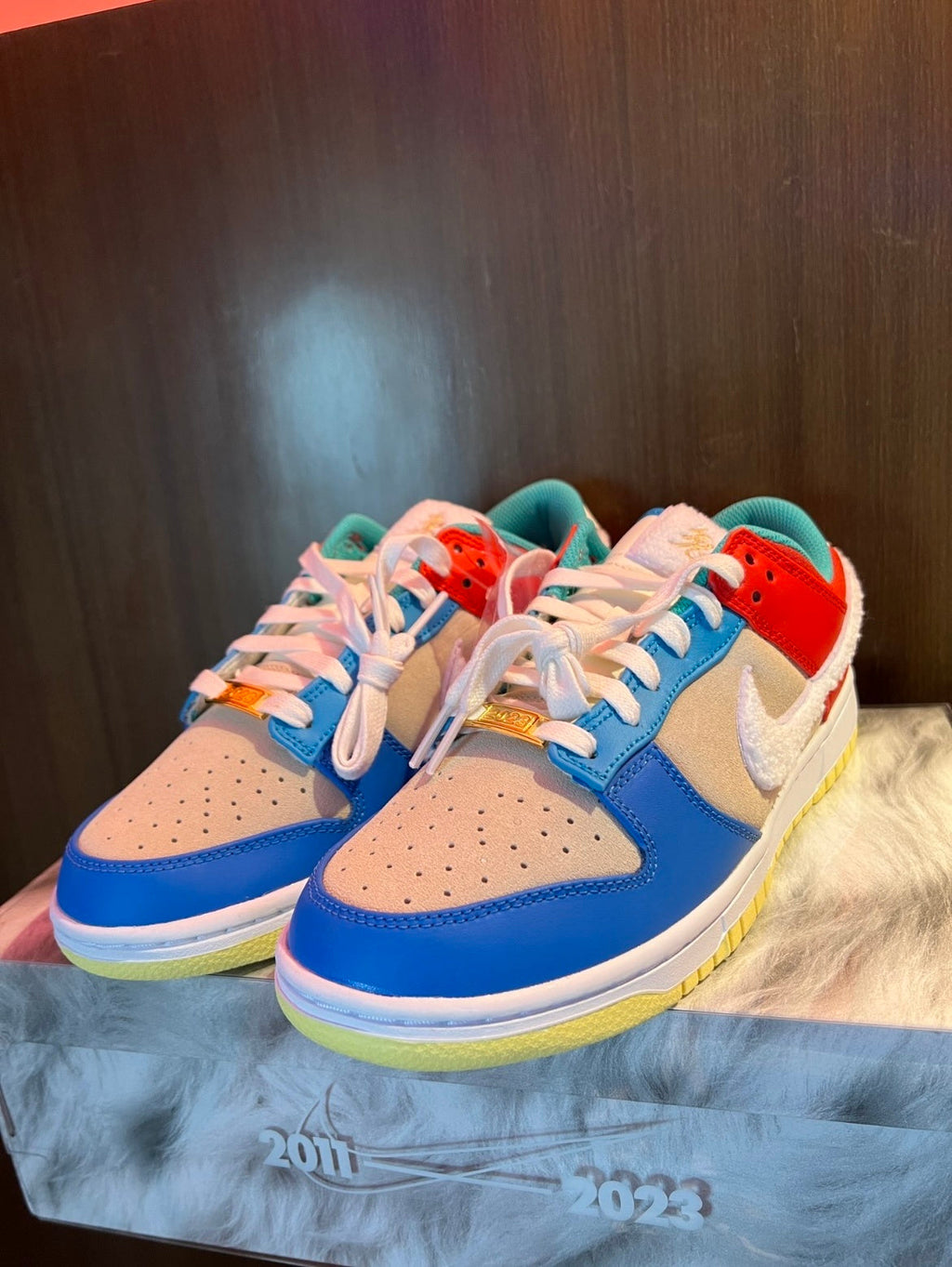 Nike Dunk Low Year of the Rabbit in Blue Beige FD4203-111 - product image from the listing.
