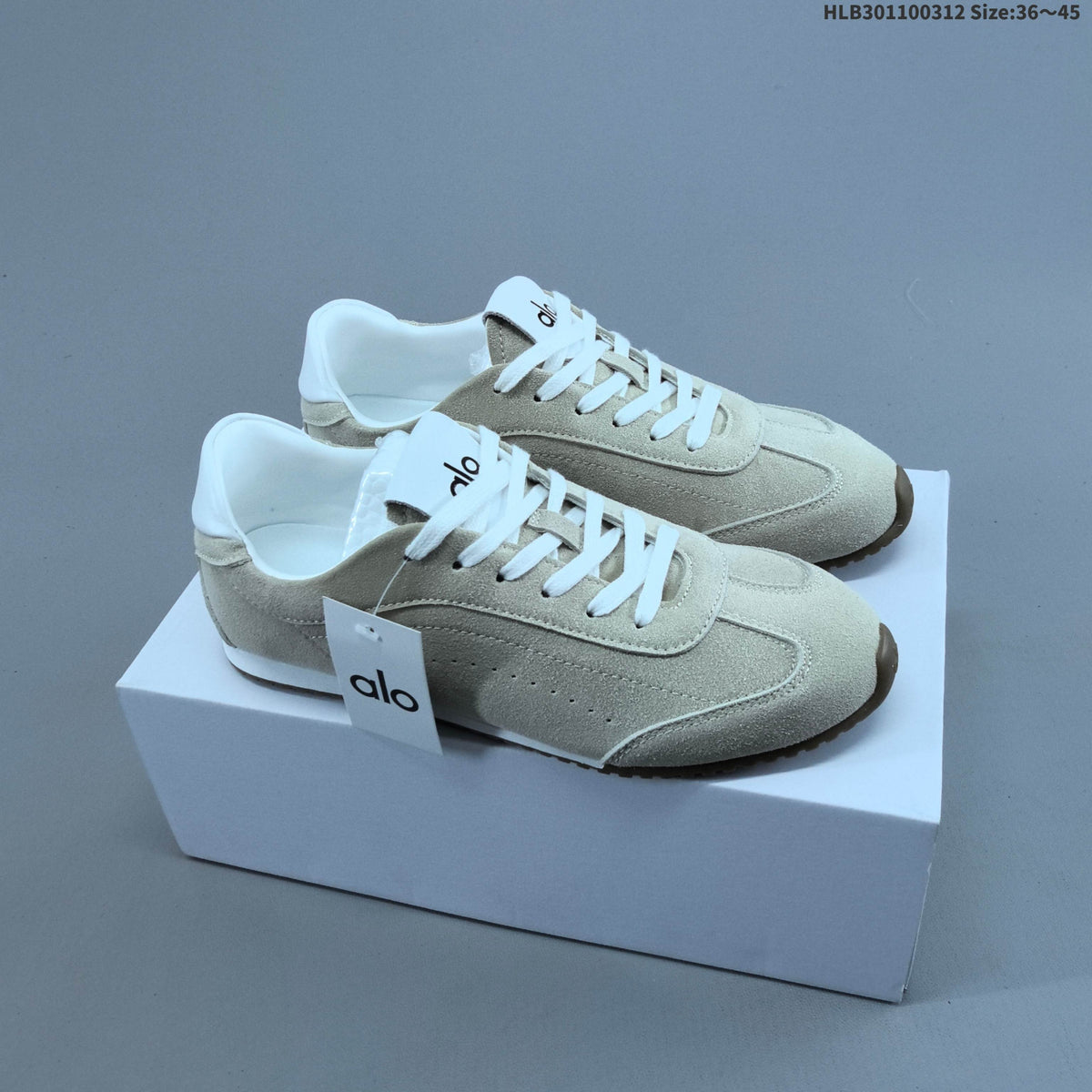 Alo Sunset Sneakers in Suede-Look Low-Cut Style - product image from the listing.