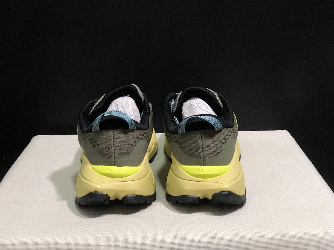 HOKA Skyline Float X Trail Running Shoes, in Olive Yellow - product image from the listing.