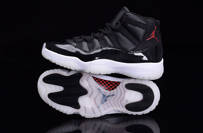 Air Jordan 11 High-Top Basketball Shoes Black White - product image from the listing.