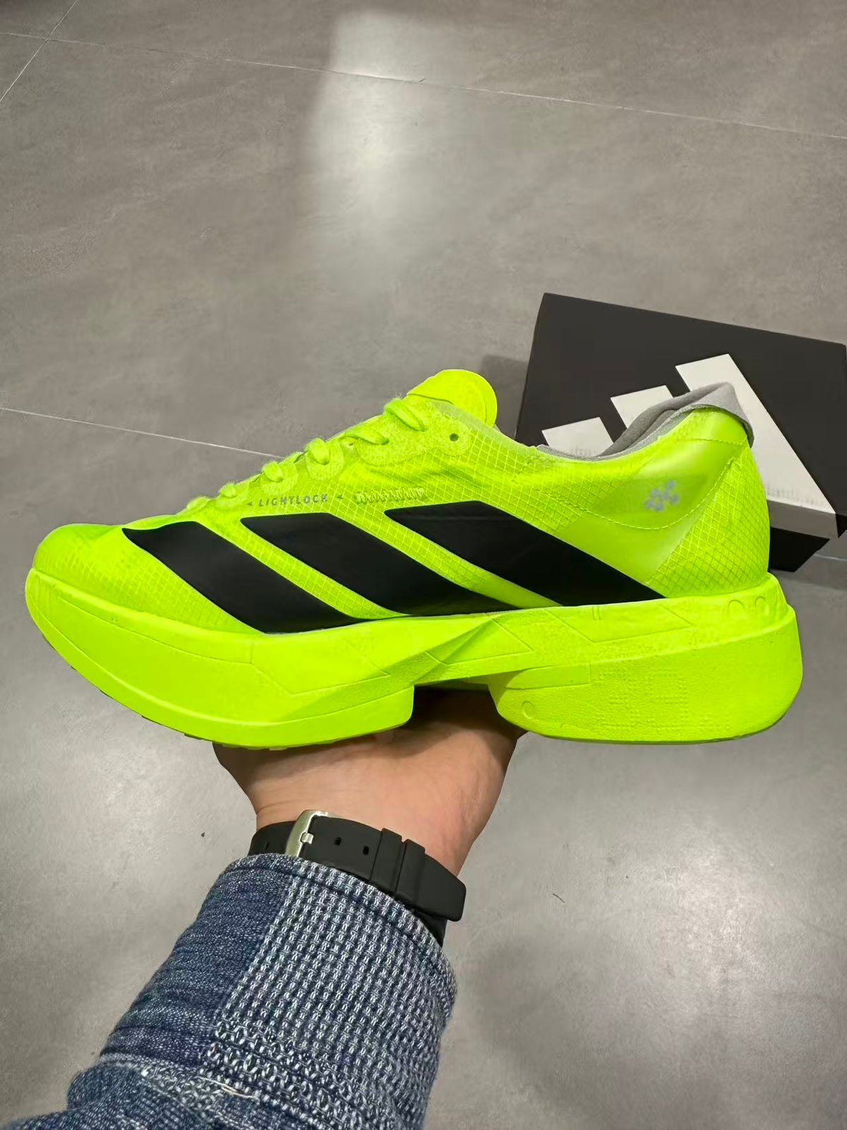 Volt Green Nike Lightstrike Pro Running Shoes - product image from the listing.