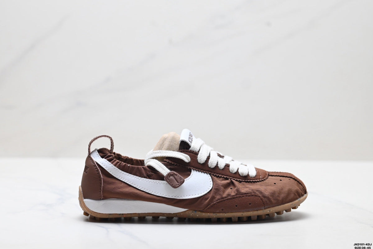 Brown and White Nike Jacquemus Low-Profile Sneakers - product image from the listing.