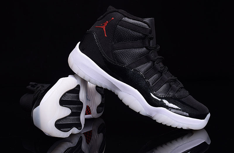 Air Jordan 11 High-Top Basketball Shoes Black White - product image from the listing.