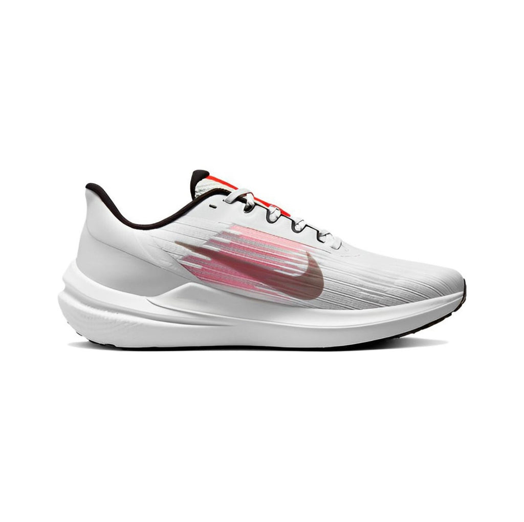 Nike Air Winflo 9 Running Shoes in White and Pink DD6203-009 - product image from the listing.