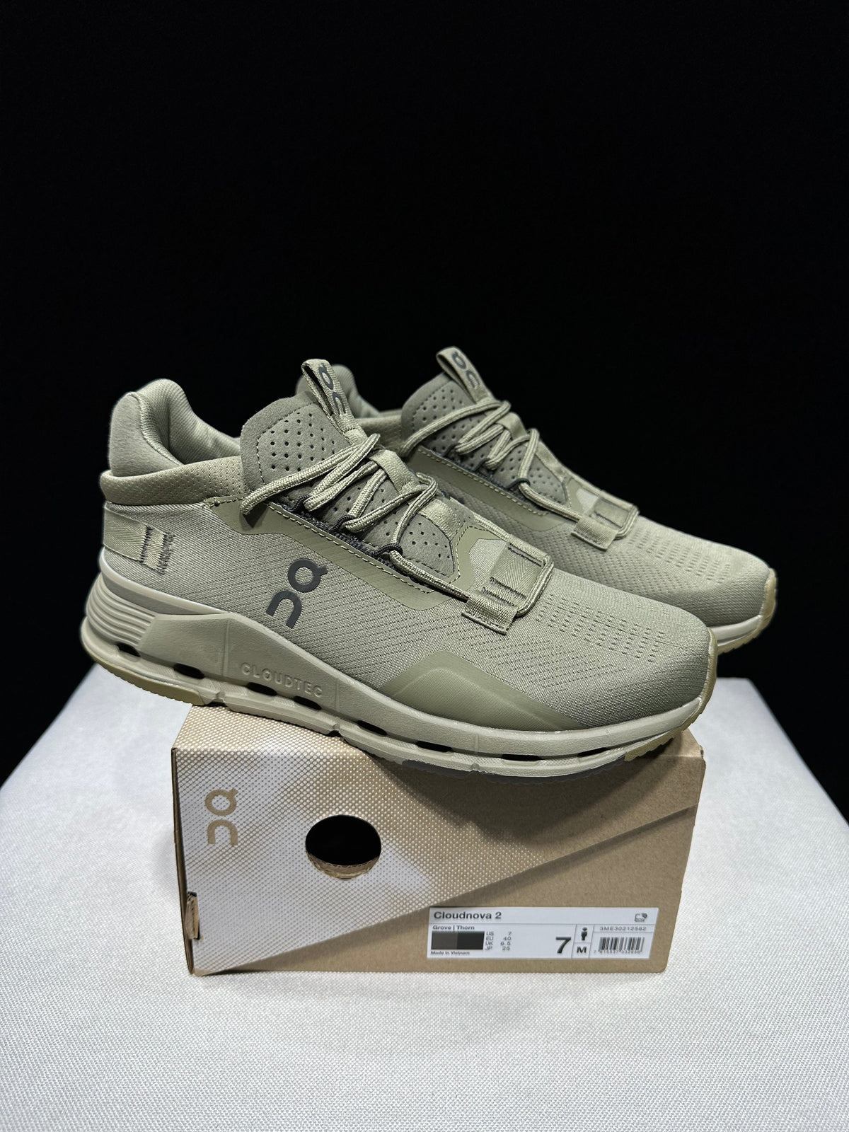 Olive Green On Cloudnova 2 Sneakers - product image from the listing.