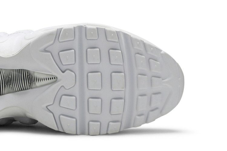 Women's Nike Air Max 95 Triple White - product image from the listing.