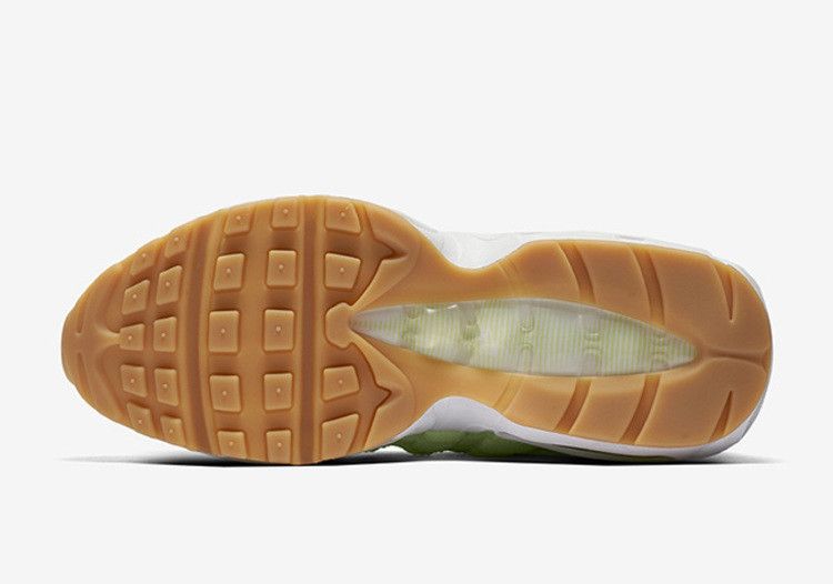 Women's Nike Air Max 95 Satin Lime - product image from the listing.