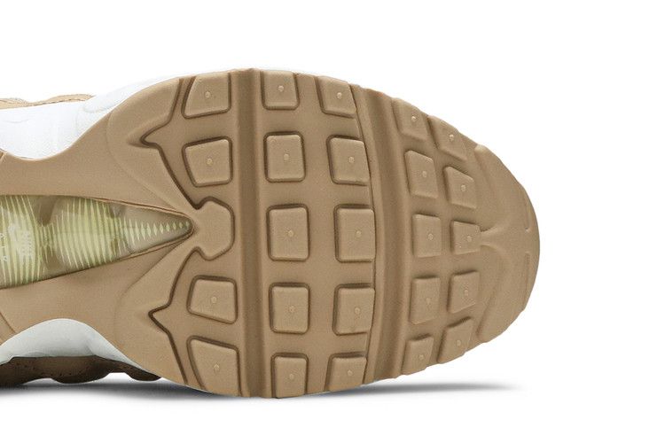 Women's Nike Air Max 95 Bio Beige Luminous Green - product image from the listing.