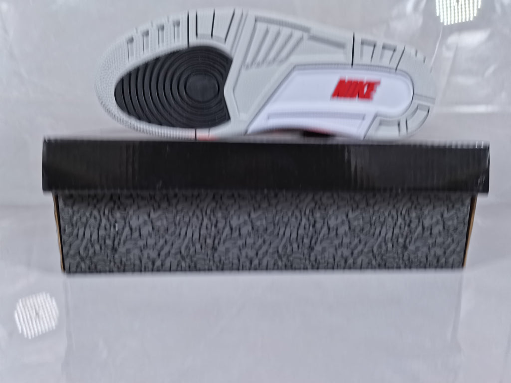 Air Jordan 3 Retro White Red Sneakers - product image from the listing.