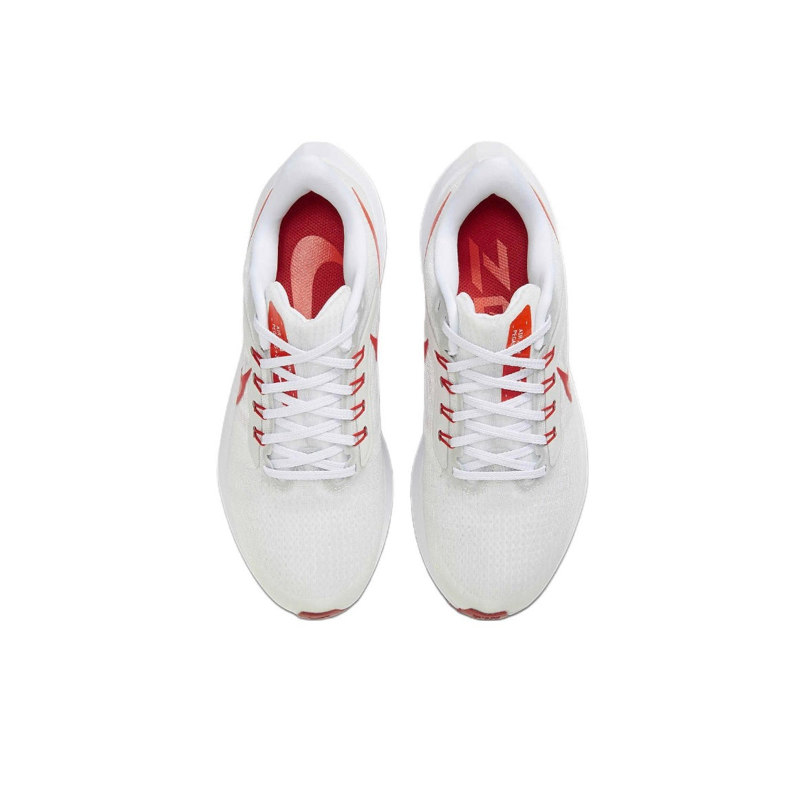 Nike Air Zoom Pegasus 39 Running Shoes in White Red DH4071-103 - product image from the listing.